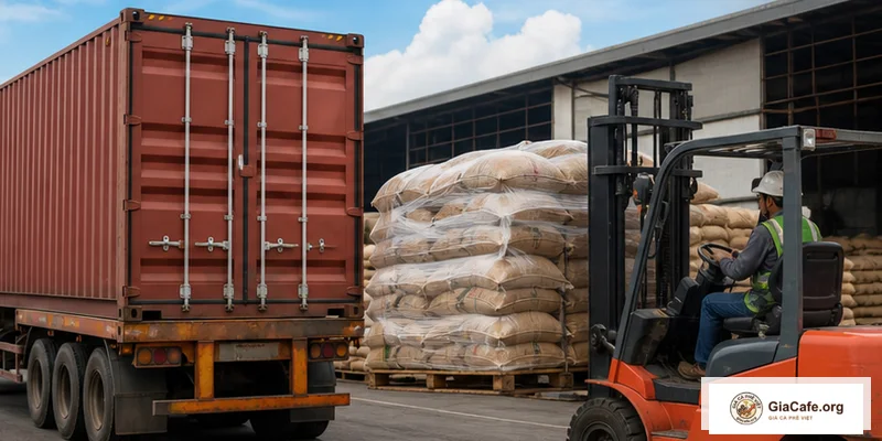 Theo dõi logistics ảnh hưởng đến xuất khẩu cà phê để nâng chất lượng và giá trị cà phê
