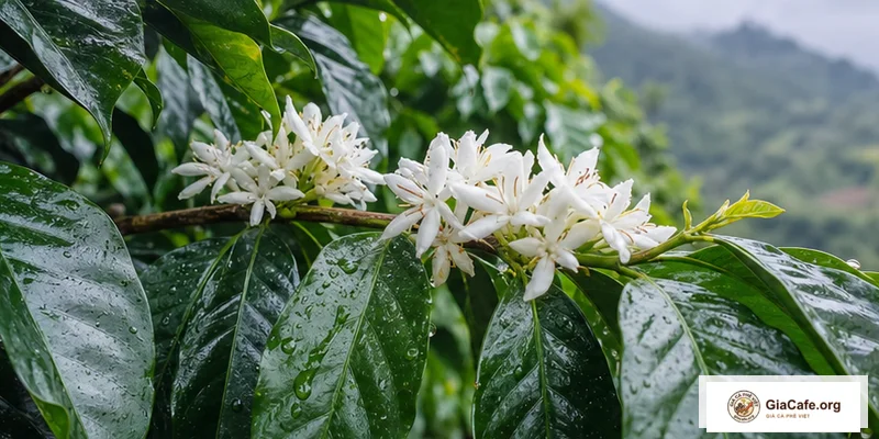 Vườn cà phê được bố trí mật độ trồng để dễ chăm sóc